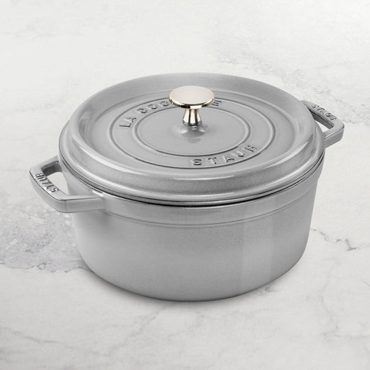 Staub 7-quart Graphite Gray Round Dutch Oven