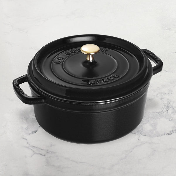 Staub Dutch Oven - 7-qt Cast Iron Cocotte - Matte Black – Cutlery
