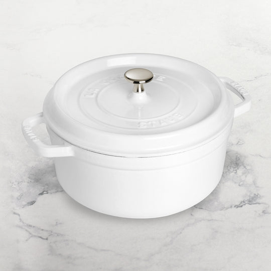 Staub 7-quart White Round Dutch Oven