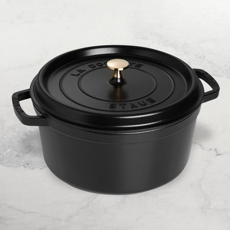 Staub Dutch Oven - 9-qt Cast Iron Cocotte - Matte Black – Cutlery