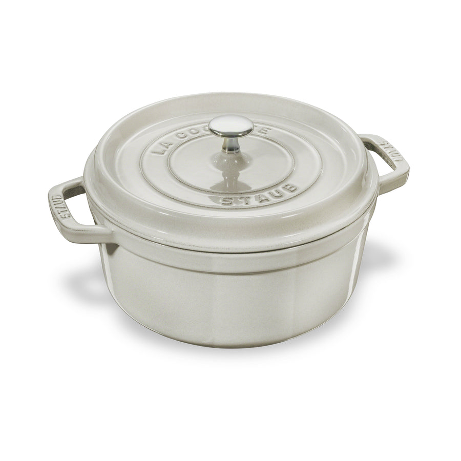 Staub 4-quart White Truffle Round Dutch Oven