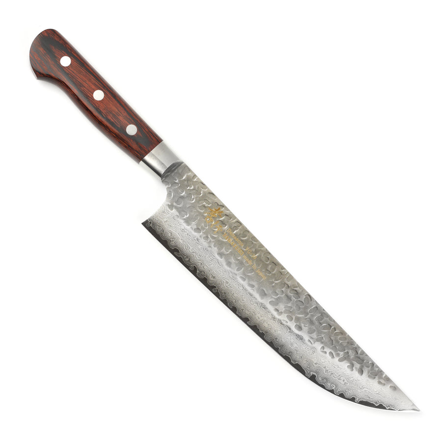 Takayuki Hammered Damascus 8.25" Butcher's Knife