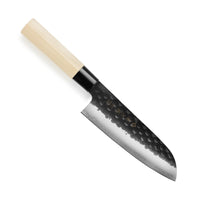 Tojiro Black Hammered Santoku Knife - 6.75