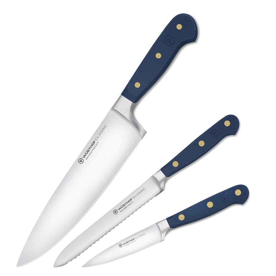 Wusthof Classic 3 Piece Wild Blueberry Knife Set