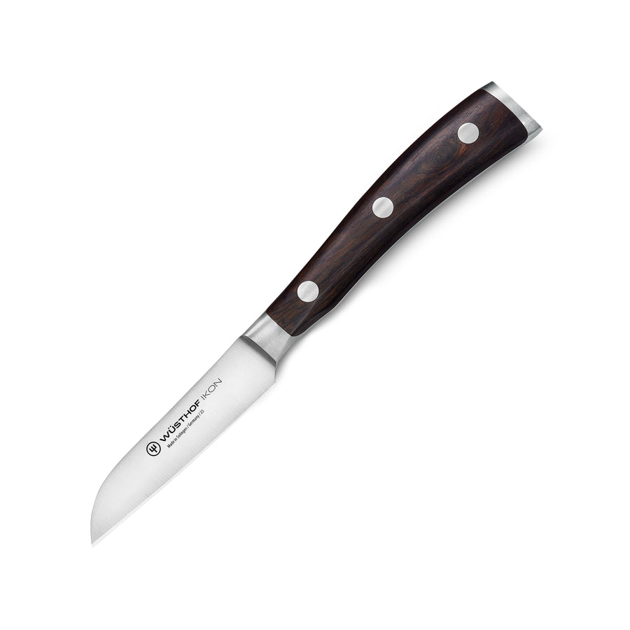 Wusthof Ikon Blackwood 3" Flat Cut Paring Knife