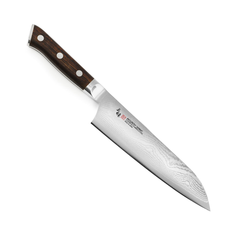 Zanmai Classic Damascus Ironwood 7" Santoku