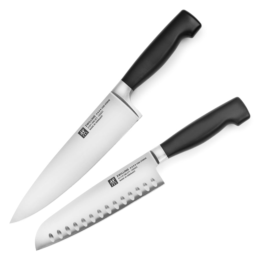 Zwilling Four Star Chef's & Santoku Knife Set