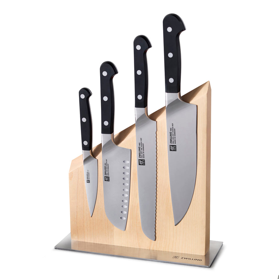 Zwilling Pro 5 Piece Magnetic Knife Block Set