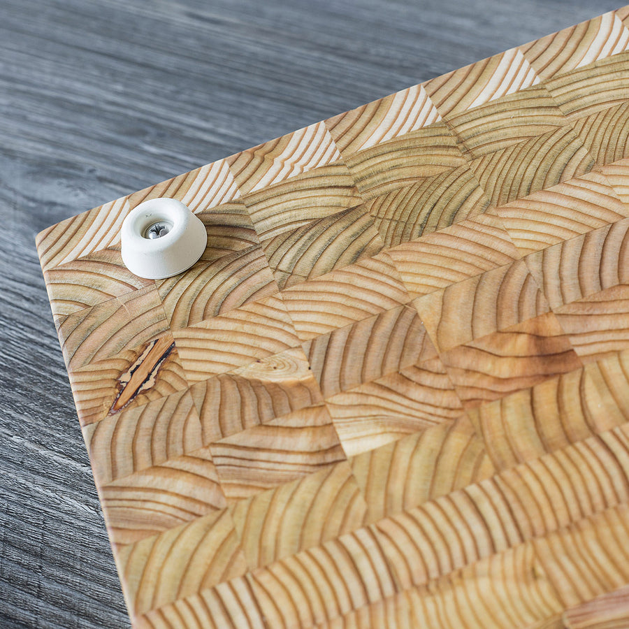 Larch Wood Medium End Grain Cutting Board