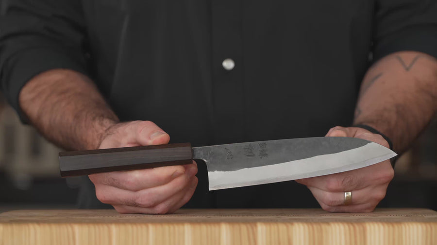 Hatsukokoro Kurokaze Gyuto 7