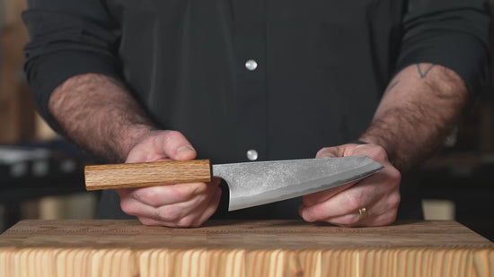 Matsubara Aogami #2 Nashiji Stainless Clad 5.9" Honesuki