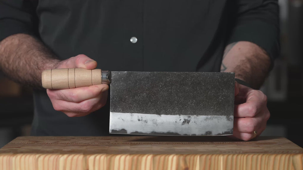 Sentan Forged Aogami #2 Kurouchi 7.5" Chinese Cleaver