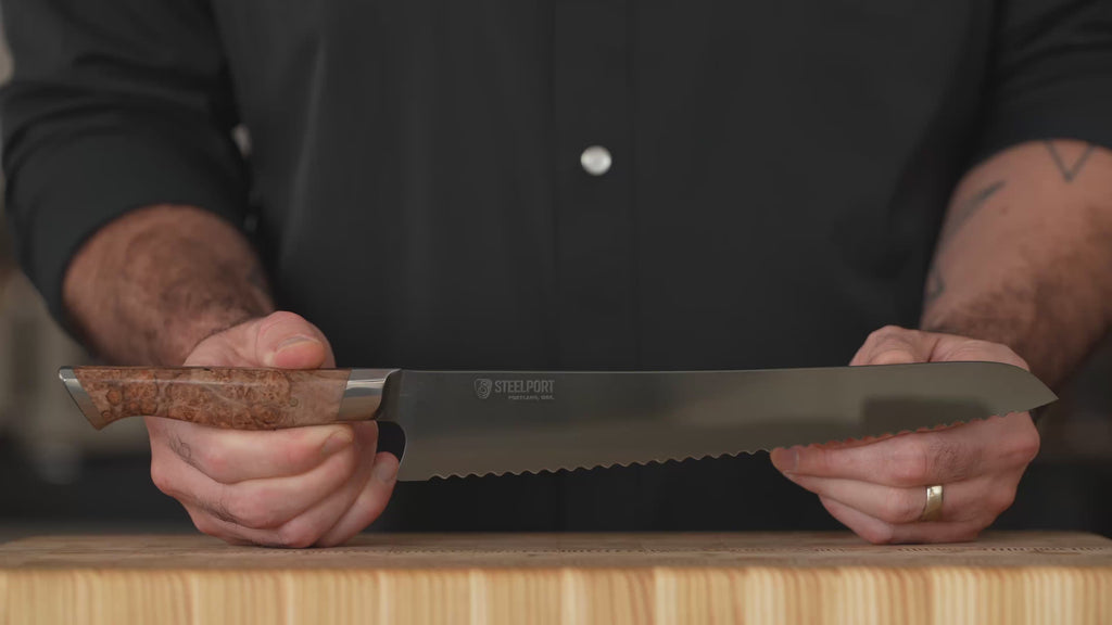 Steelport Carbon Steel 10" Bread Knife