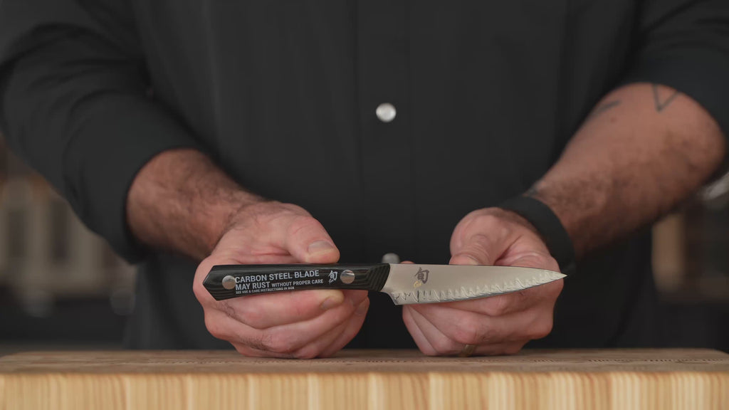 Shun Narukami Blue #2 Carbon Steel 4" Paring Knife