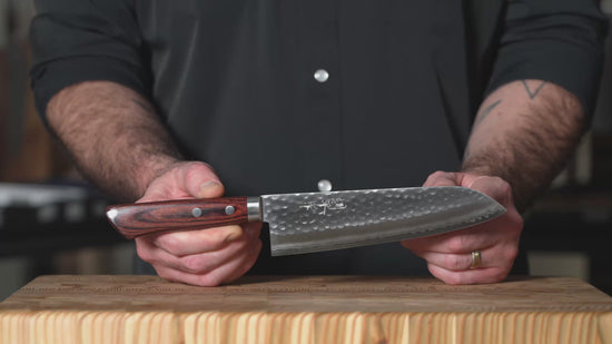 Masutani Hammered Santoku VG1