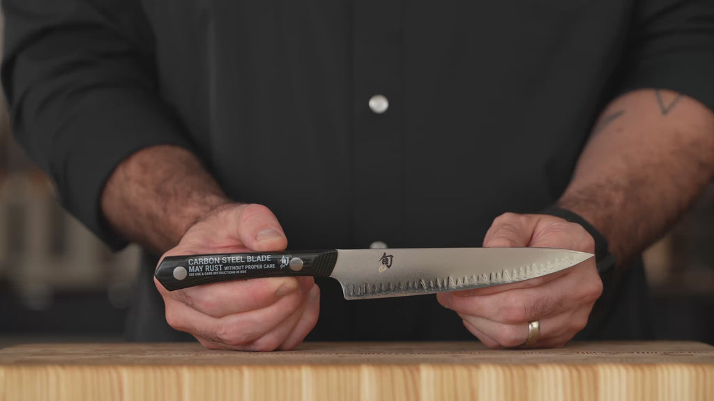 Shun Narukami Blue #2 Carbon Steel 6" Utility Knife