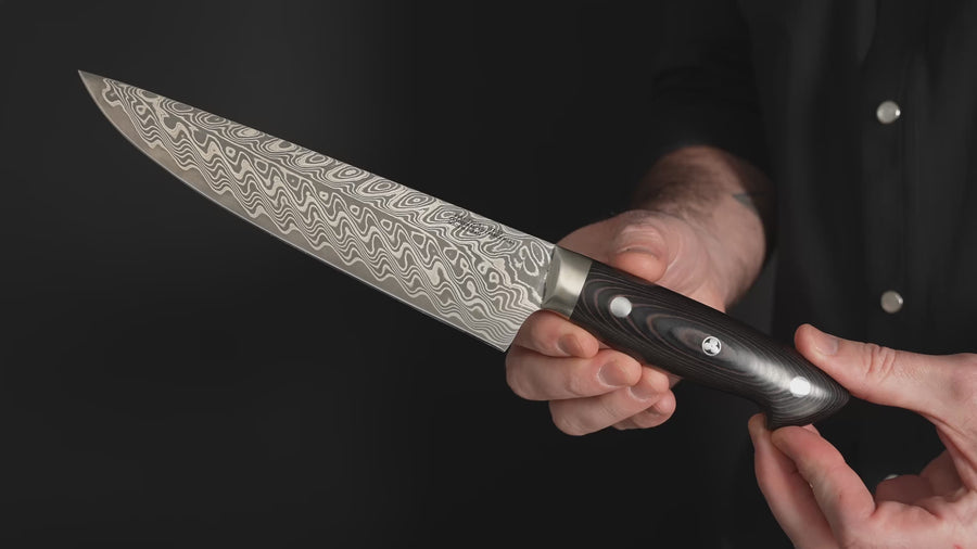 Kramer Stainless Damascus 8" Narrow Chef's Knife