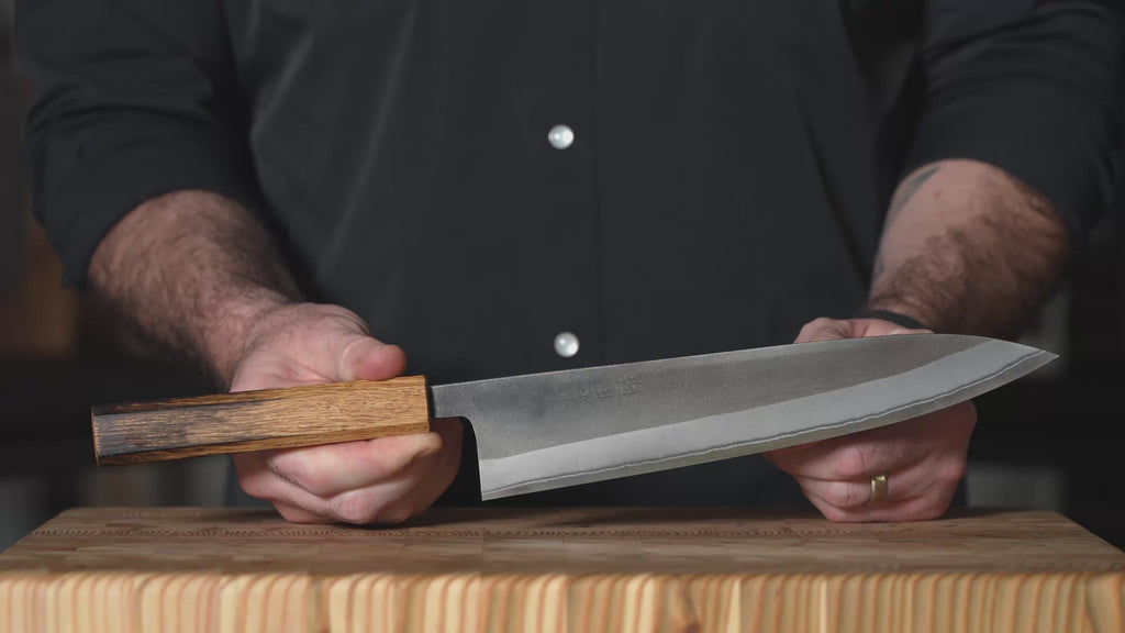 Sakoda Shirogami #2 Stainless Clad 9.4" Gyuto