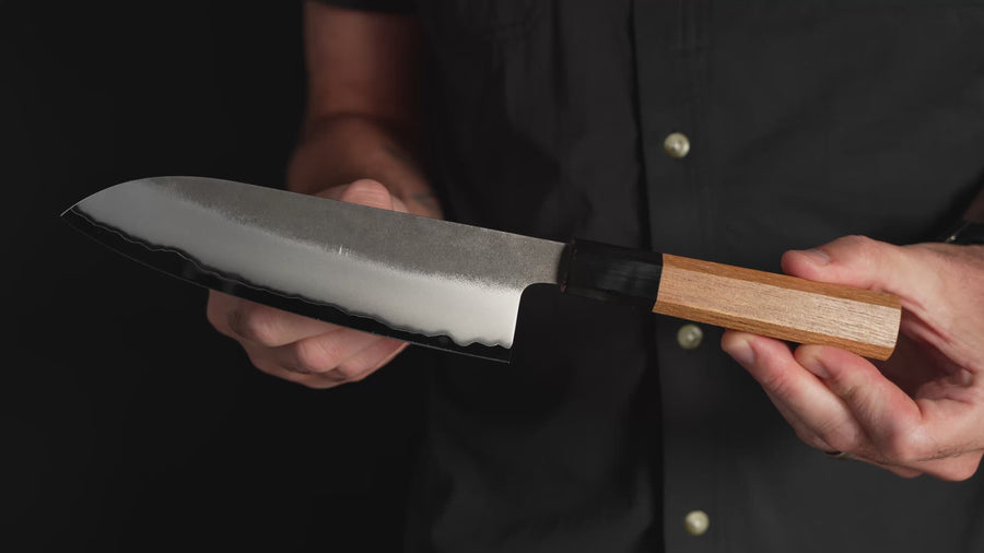 Enso Hand-Forged Aogami Super 6.7" Santoku with Saya