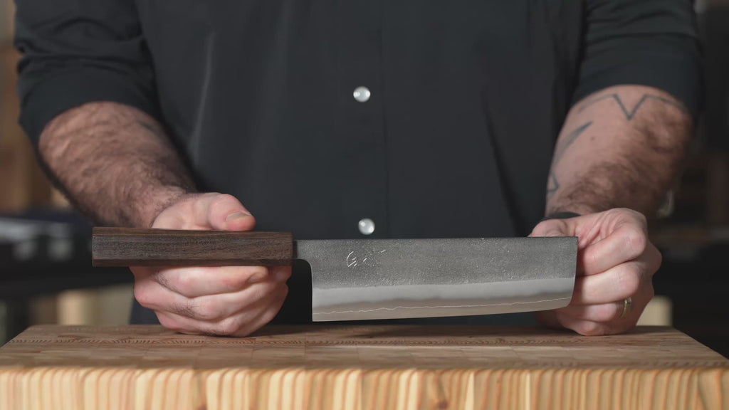 Yoshikane SKD Nashiji Stainless Clad 6.5" Nakiri