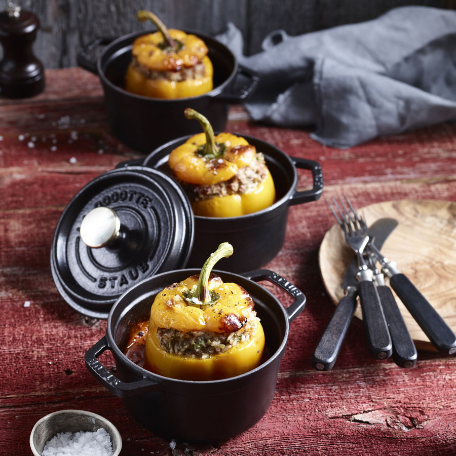 Staub Mini Round Dutch Oven Cast Iron Matte Black – Cutlery