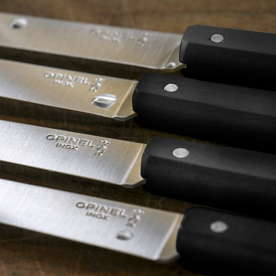 Opinel Bon Appetit 4pc Wooden Steak Knife Set - Blackstone's of Beacon Hill