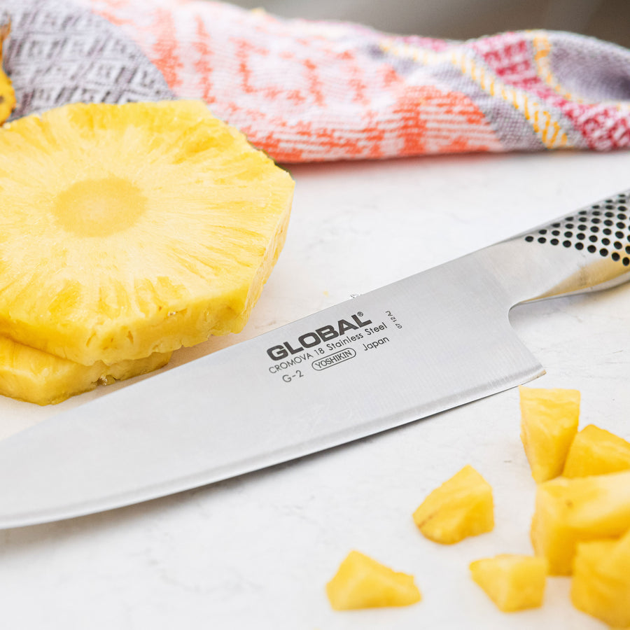 Global Knives 8 Chef's Knife (G-2) with 220/GB Knife Sharpener Set