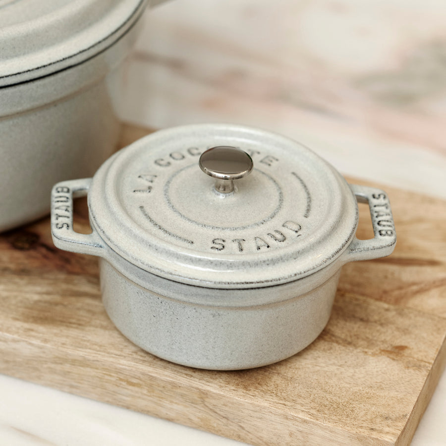 Staub - Mini Cocotte Round Pot - White Truffle