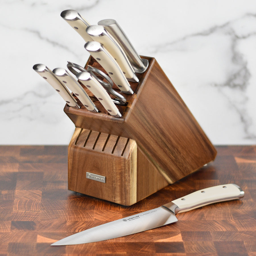 Wusthof Acacia Knife Block - 17 Slot – Cutlery and More