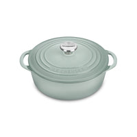 Le Creuset Cast Iron Shallow Round Dutch Oven - 2.75-qt Sea Salt – Cutlery  and More