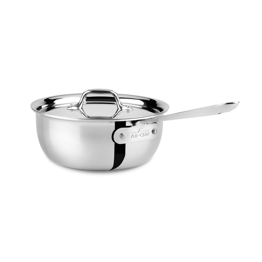 2-Quart D3 Stainless Steel Saucier with Lid I All-Clad