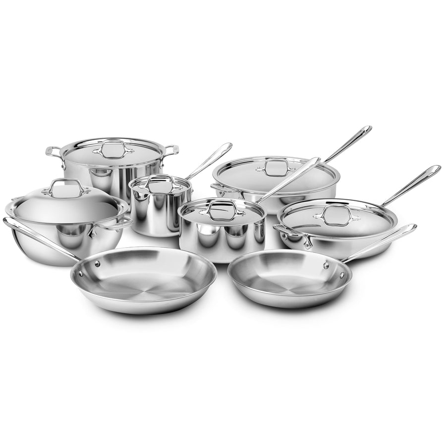 All-Clad d3 Stainless 14 Piece Cookware Set