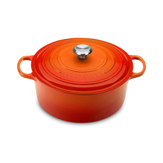 Le Creuset Signature Cast Iron 5.5-quart Flame Round Dutch Oven