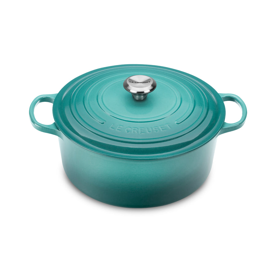 4.5 Qt. Round Signature Dutch Oven with Stainless Steel Knob (Deep Teal), Le Creuset