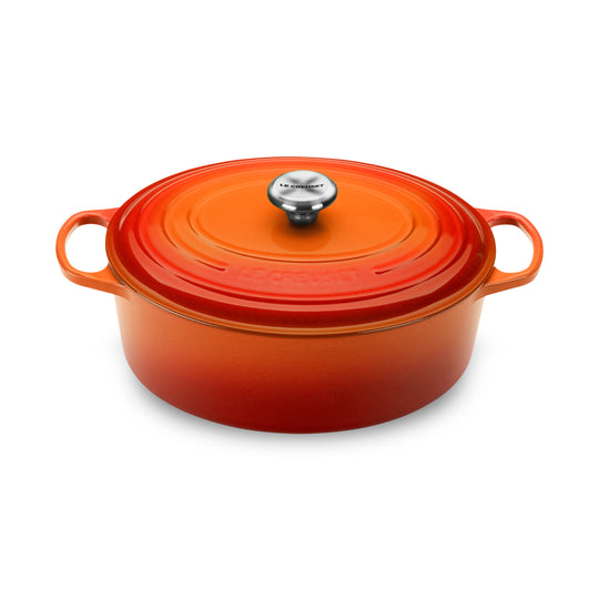 Le Creuset Signature Cast Iron 6.75-quart Flame Oval Dutch Oven