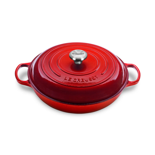 Le Creuset Signature Cast Iron 3.5-quart Cerise Braiser