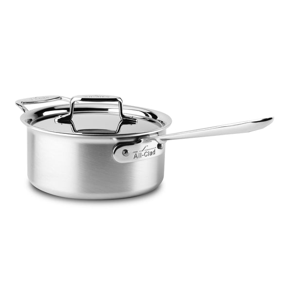 D5 Stainless Brushed 5-ply Bonded Stainless Steel Pot 3 Qt