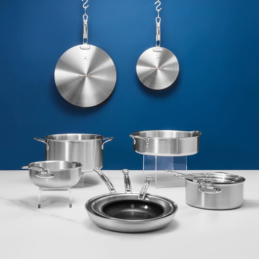 Thomas Keller Insignia Commercial Clad Stainless Steel 11-Piece Cookware  Set – Hestan Culinary