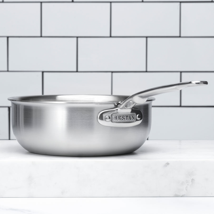 Titanium Stainless Steel Saucier Pan, 2-Quart – Hestan Culinary
