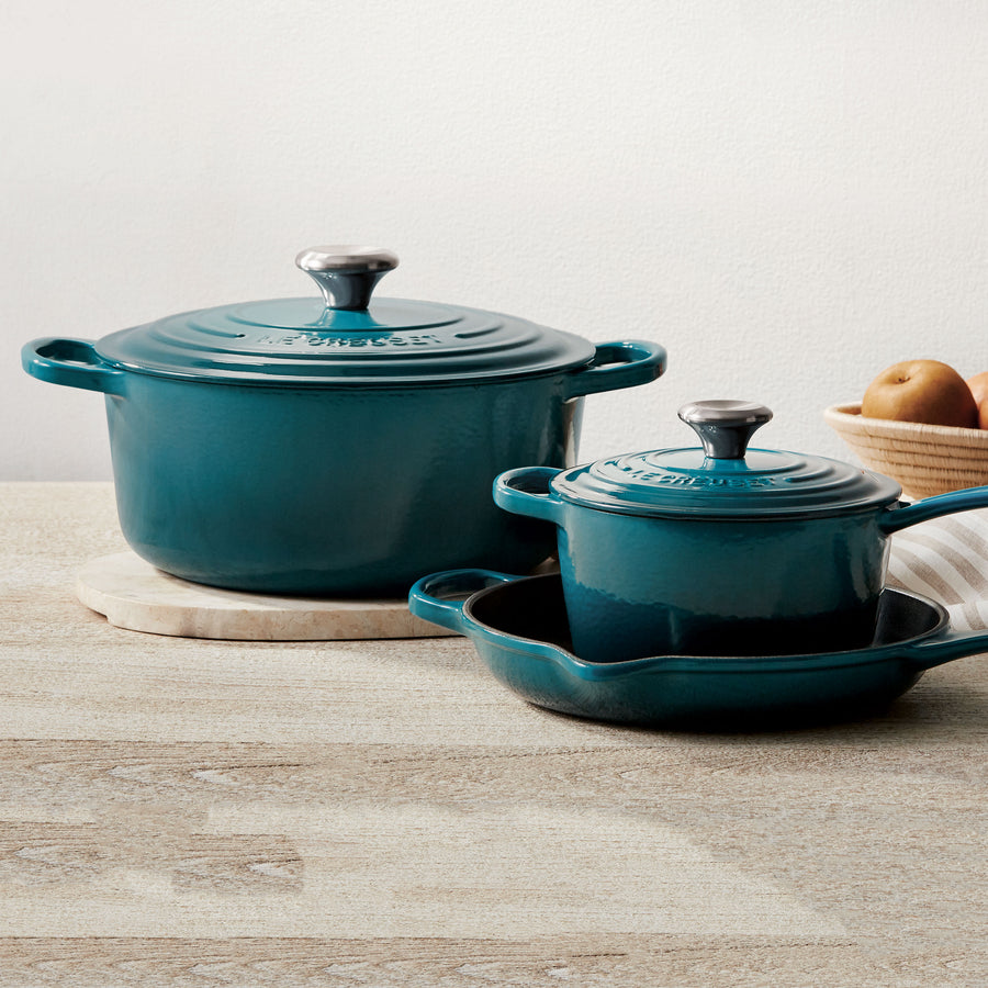 Le Creuset Signature Round 5.5-Qt. Deep Teal Round Dutch Oven with Lid +  Reviews
