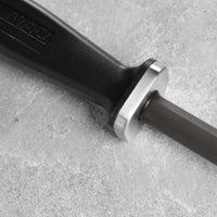 MAC 10 1/2 Black Ceramic Honing Rod with Grooves (SRB-104) – MAC Knife