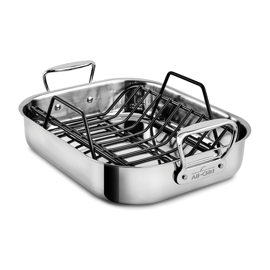 All-Clad 14" x 11" Roasting Pan with Rack