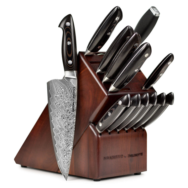 Tramontina Damascus 5 Piece Cutlery Knife Set with In-drawer Block
