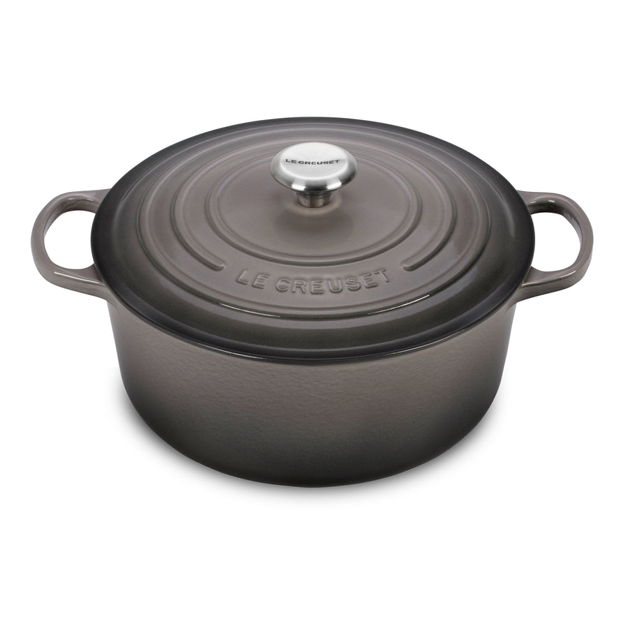  Lodge Enameled Cast Iron Dutch Oven, 3 Qt, Oyster: Home &  Kitchen