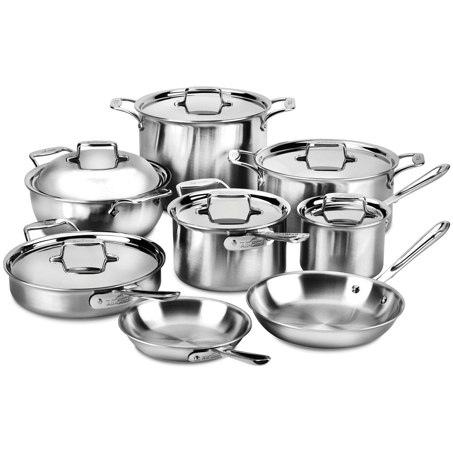 All-Clad D5 Brushed Stainless Steel 14-piece Cookware Set