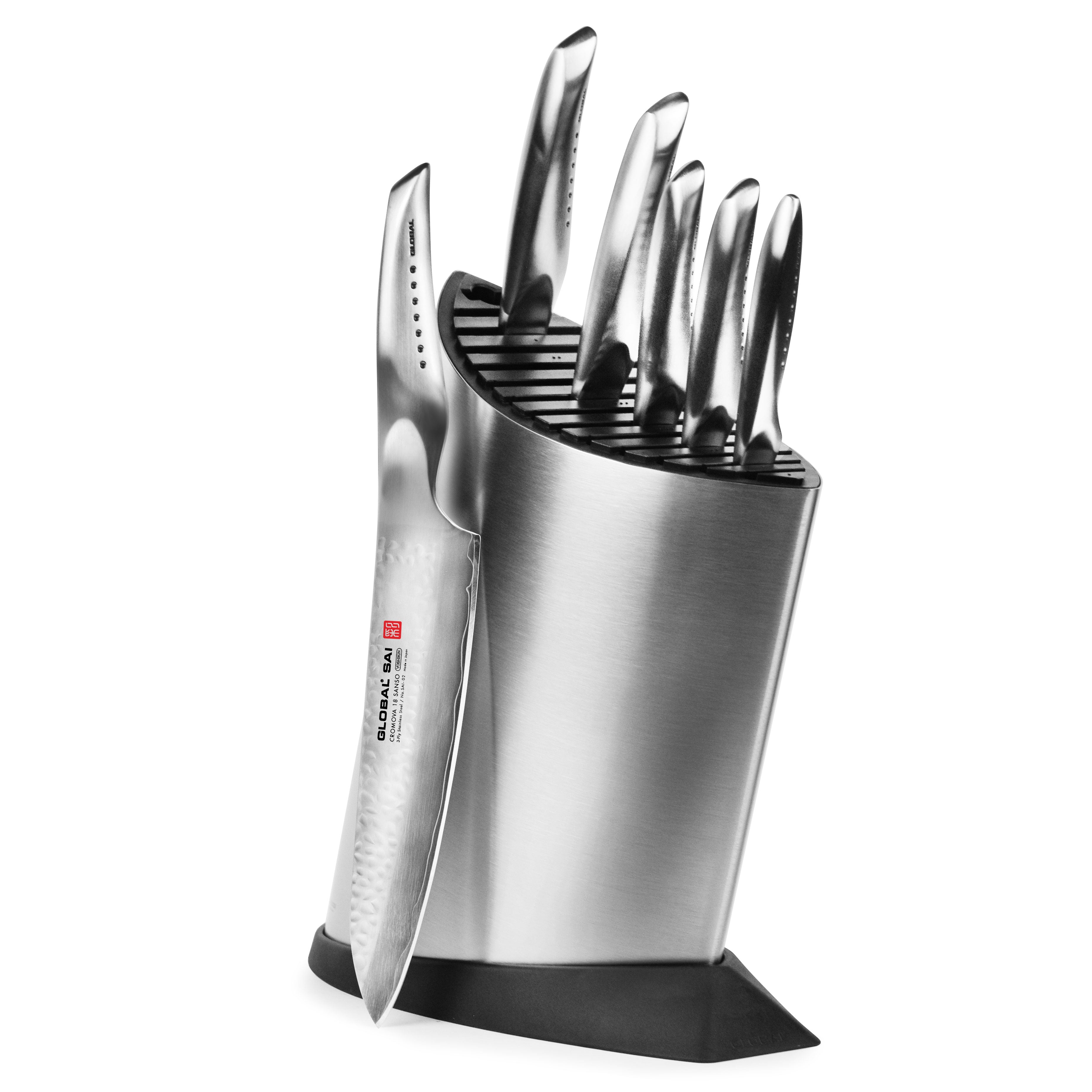 Global Millennium Knife Block Set 7Pc at Jessica Zelman blog
