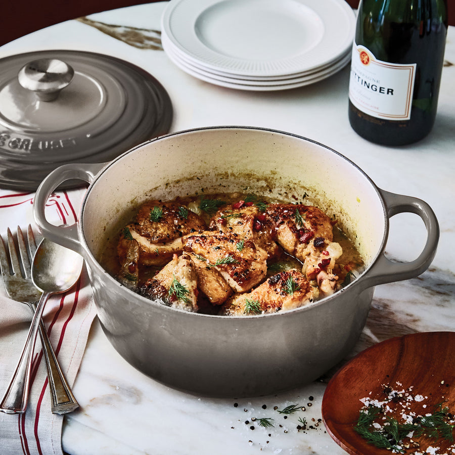 Le Creuset Dutch Oven Round Oyster – Cutlery and More