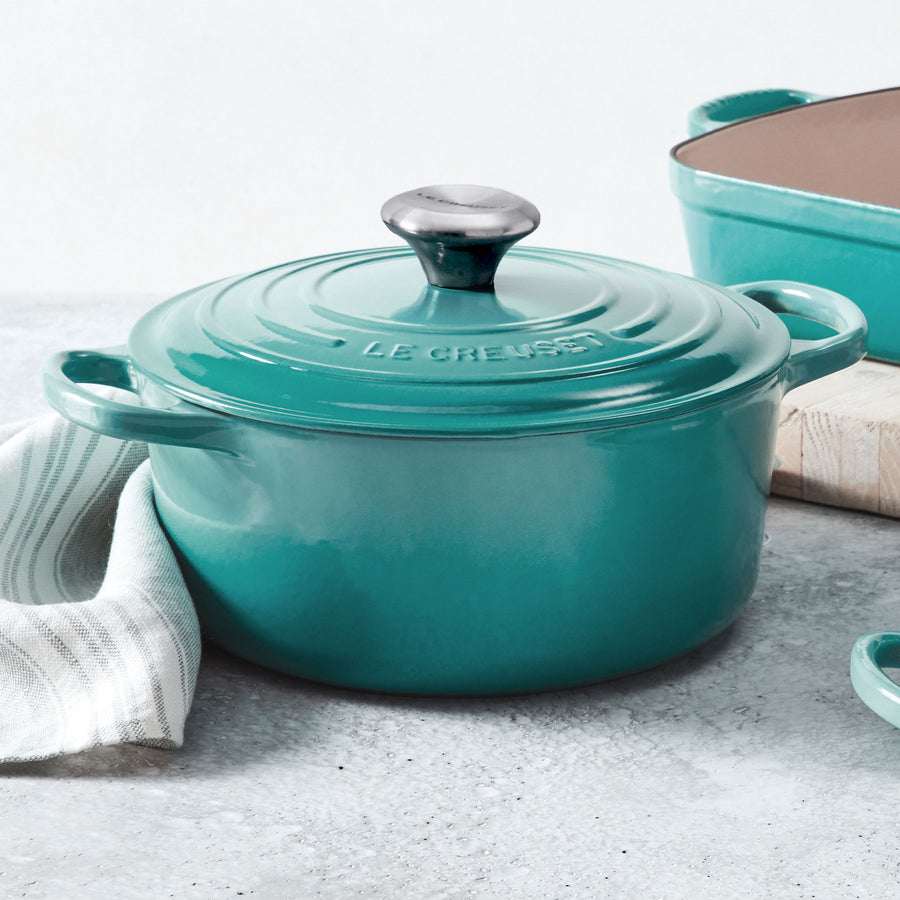 5.5 Qt Teal French Oven - The Peppermill