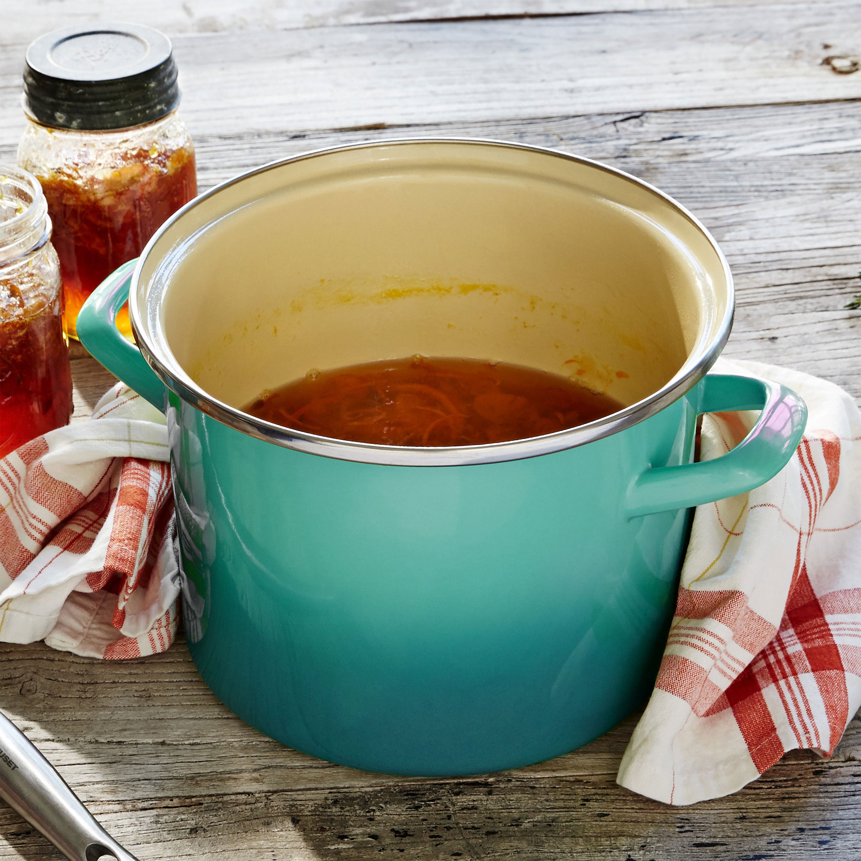 Le Creuset Stock Pot 8qt Enameled Steel Caribbean Cutlery and More