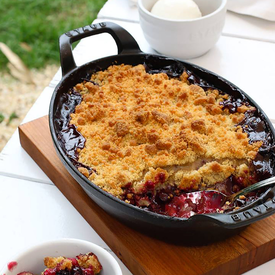 Staub Cast Iron 11X8 Oval Baking Dish Black Matte